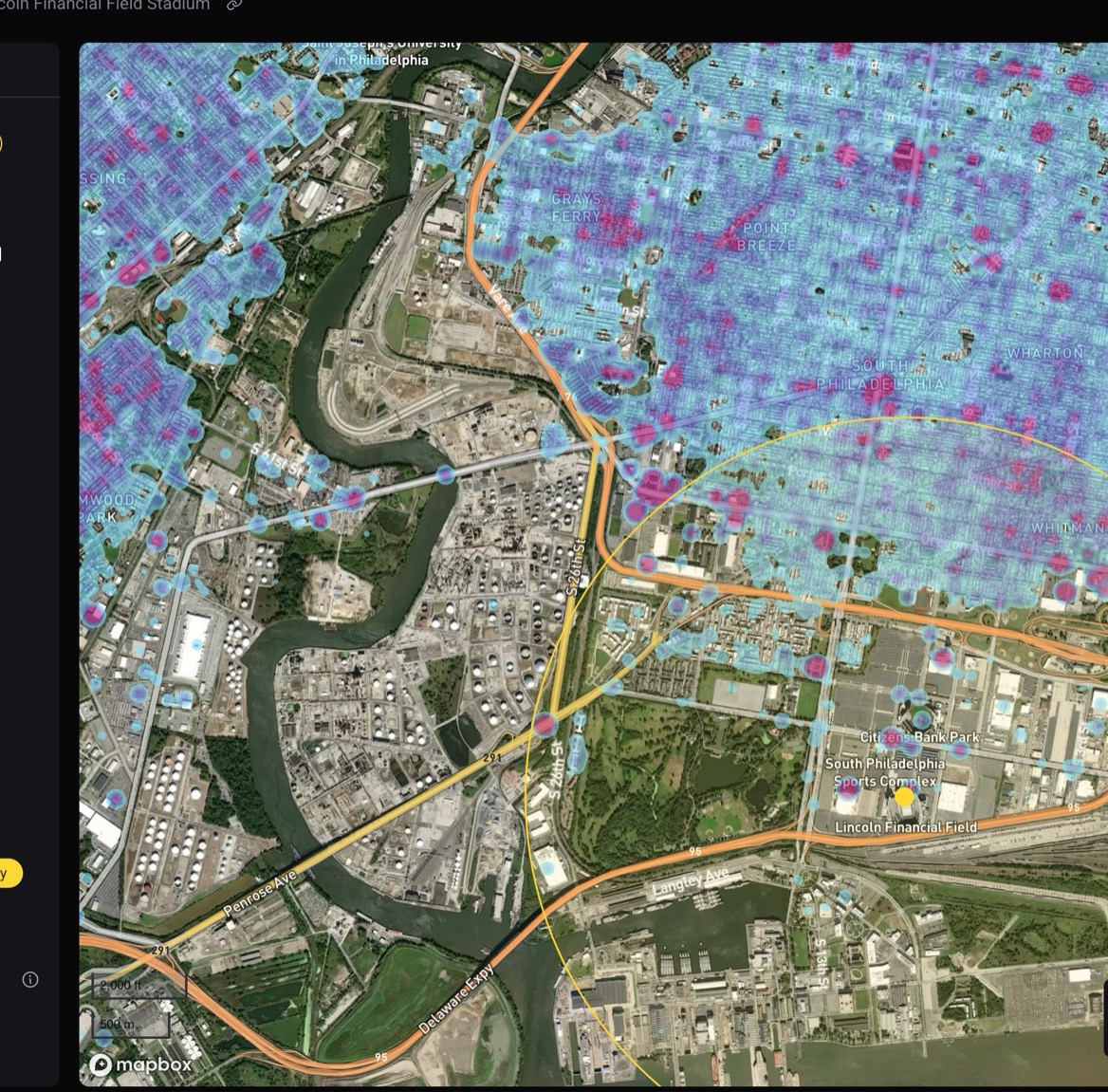 Lincoln Financial heatmap