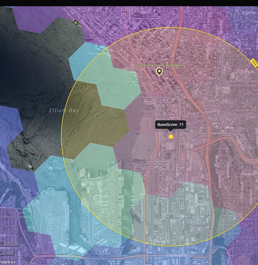 Lumen Field heatmap
