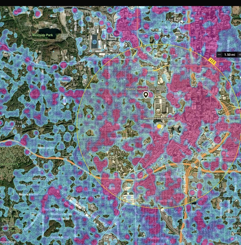 Mercedes-Benz heatmap